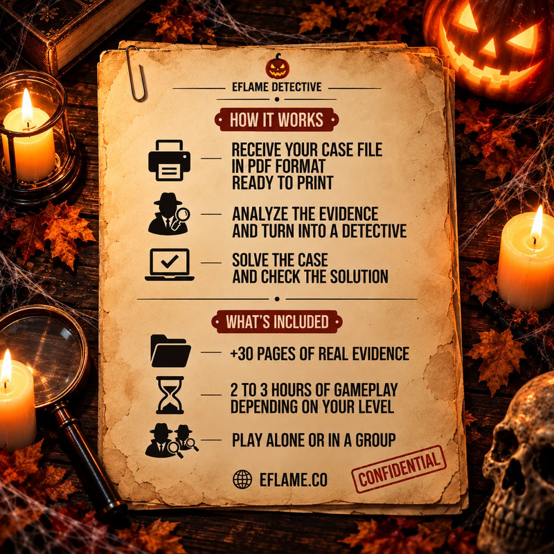 EFLAME Halloween detective game for couples β image 5