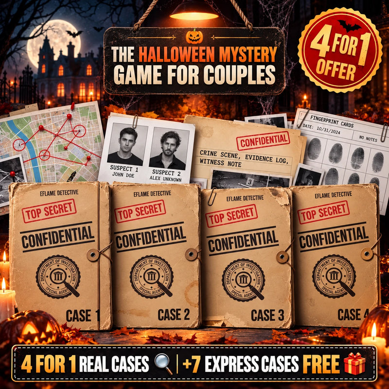 EFLAME Halloween detective game for couples – image 1