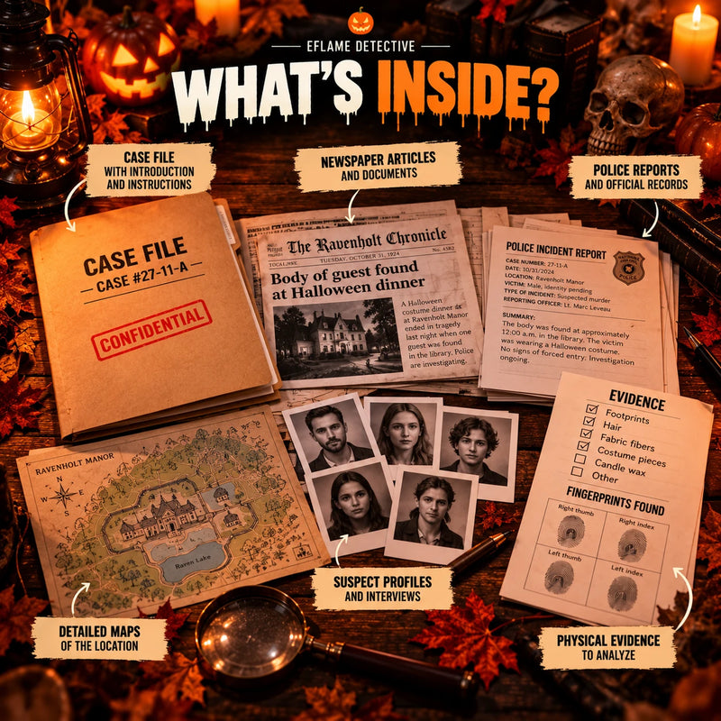 EFLAME Halloween detective game for couples – image 7